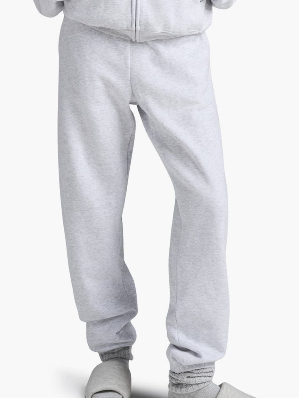 SKIMS Cotton Fleece Jogger Sweatpants Heather Gray Medium